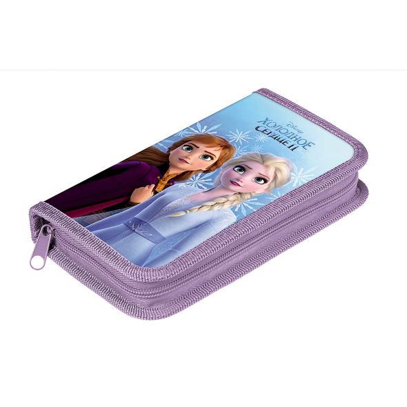 Пенал Hatber 190х115мм 1 отделение на молнии Soft-touch -Холодное сердце-( DISNEY) в индив.упак. , 